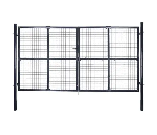 Sieta Žoga Vārti, Cinkots Tērauds, 289X175 Cm, Pelēki Vidaxl