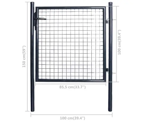 Võrgust Aiavärav, Tsingitud Teras, 100 X 100 cm Hall