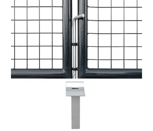 Tinkliniai Sodo Vartai, Cinkuotas Plienas, 400X175 cm Pilki