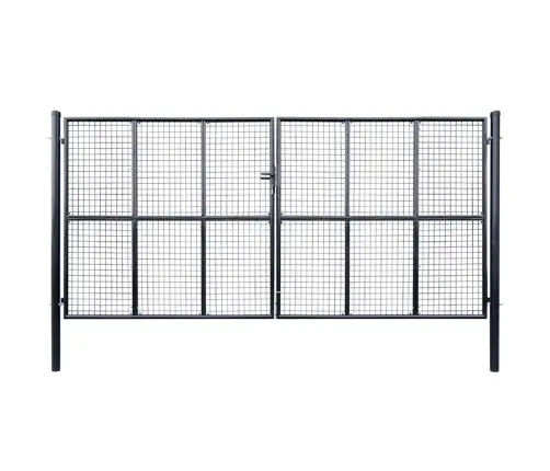 Sieta Žoga Vārti, 400X200 Cm, Cinkots Tērauds, Pelēks Vidaxl