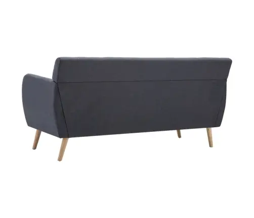 Trīsvietīgs Dīvāns, 172X70X82 Cm, Tumši Pelēka Auduma Apdare Vidaxl