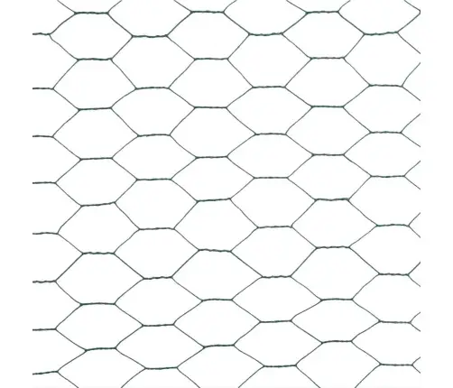 Stiepļu Žogs, Tērauds Ar Pvc Pārklājumu, 25X1,5 M, Zaļš Vidaxl