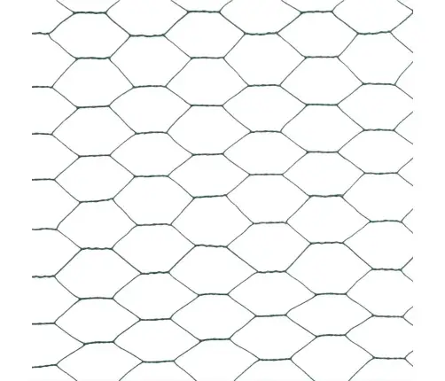 Stiepļu Žogs, Tērauds Ar Pvc Pārklājumu, 25X1,5 M, Zaļš Vidaxl