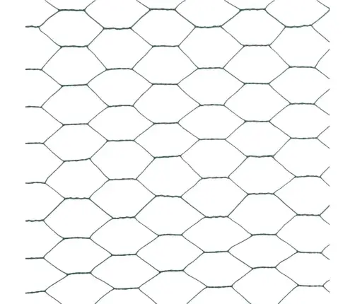 Stiepļu Žogs, Tērauds Ar Pvc Pārklājumu, 25X1,2 M, Zaļš Vidaxl