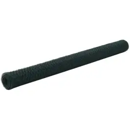 Stiepļu Žogs, Tērauds Ar Pvc Pārklājumu, 25X1,5 M, Zaļš Vidaxl