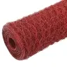 Stiepļu Žogs, Tērauds Ar Pvc Pārklājumu, 25X0,75 M, Sarkans Vidaxl Stiepļu Žogs, Tērauds Ar Pvc Pārklājumu, 25X0,75 M, Sarkans Vidaxl