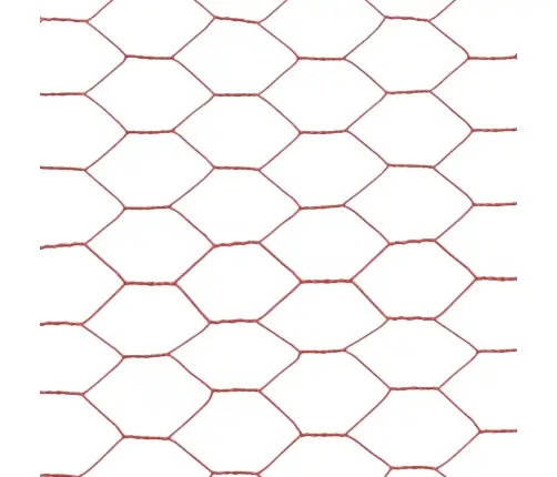 Stiepļu Žogs, Tērauds Ar Pvc Pārklājumu, 25X0,75 M, Sarkans Vidaxl Stiepļu Žogs, Tērauds Ar Pvc Pārklājumu, 25X0,75 M, Sarkans Vidaxl