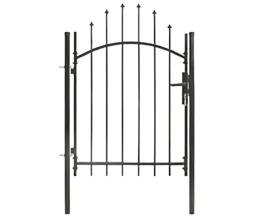 Dārza Vārti, Tērauds, 1X1,5 M, Melni Vidaxl