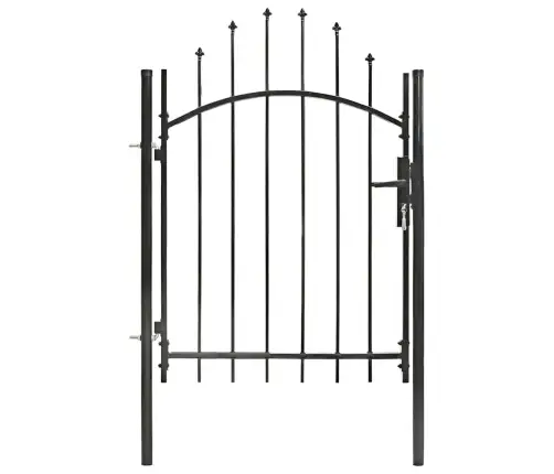 Dārza Vārti, Tērauds, 1X1,5 M, Melni Vidaxl