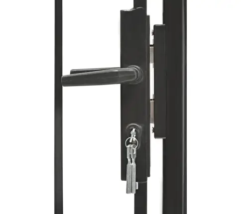 Dārza Vārti, Tērauds, 1X1,5 M, Melni Vidaxl