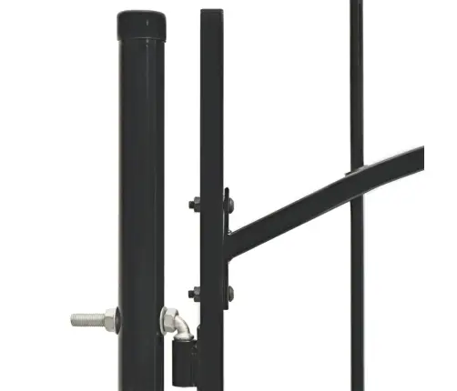 Dārza Vārti, Tērauds, 1X1,5 M, Melni Vidaxl