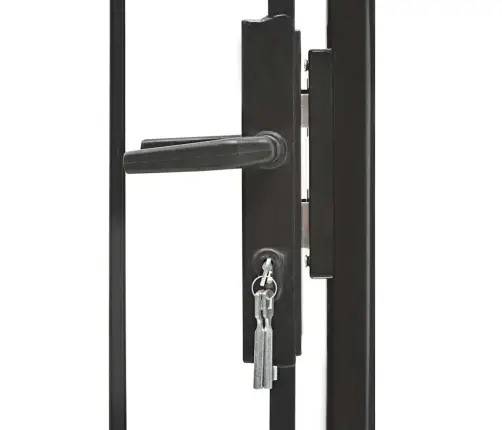 Sodo Vartai, Juodi, 1X1,75M, Plienas