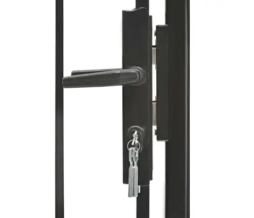 Sodo Vartai, Juodi, 1X2M, Plienas