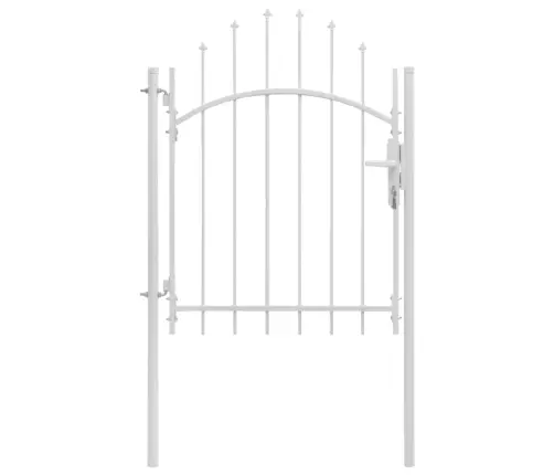 Dārza Vārti, Tērauds, 1X2 M, Balti Vidaxl