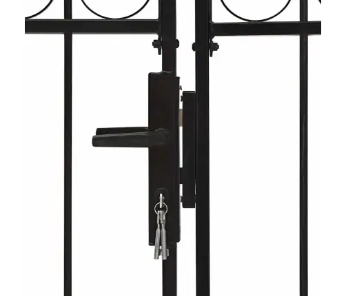 Divviru Žoga Vārti Ar Arkveida Formu, 300X150 Cm, Melns Tērauds Vidaxl