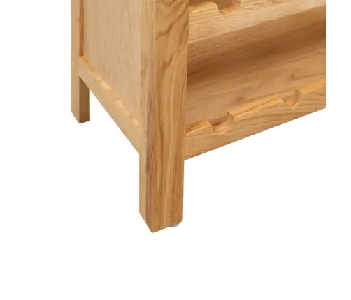 Vīna Pudeļu Plaukts, 72X32X90 Cm, Ozola Masīvkoks Vidaxl