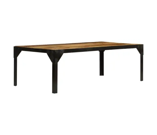 Kafijas Galdiņš, 100 Cm, Neapstrādāts Mango Koks, Tērauds Vidaxl