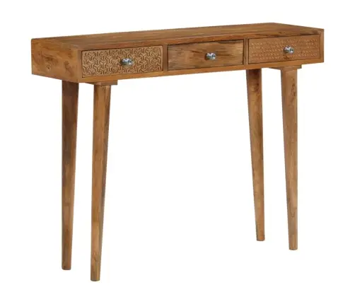 Konsoollaud, Mangopuit, 102 X 30 X 79 Cm