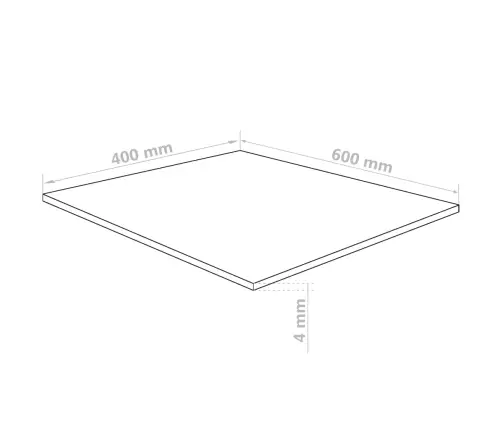 Akrila Stikla Loksnes 5 Pcs Caurspīdīgs 40 X 60 Cm Akrils Vidaxl