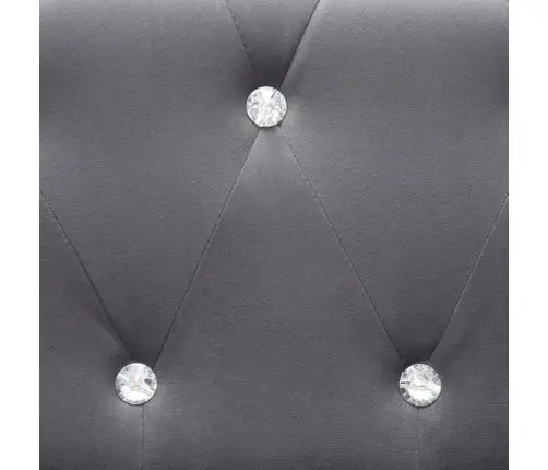 Chesterfield Dīvāns, Trīsvietīgs, 199X75X72 Cm, Pelēks Samts Vidaxl