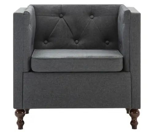 Atpūtas Krēsls, Tumši Pelēks Audums Vidaxl