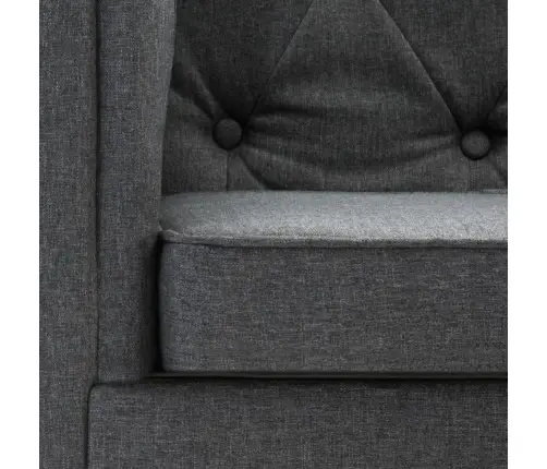 Atpūtas Krēsls, Tumši Pelēks Audums Vidaxl