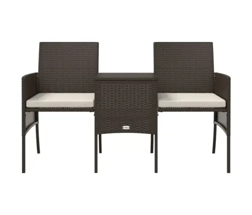 Divvietīgs Dārza Dīvāns Ar Galdiņu, Taburetēm, Pe Pinums, Brūns Vidaxl Divvietīgs Dārza Dīvāns Ar Galdiņu, Taburetēm, Pe Pinums, Brūns Vidaxl