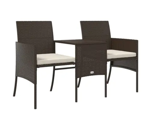 Divvietīgs Dārza Dīvāns Ar Galdiņu, Taburetēm, Pe Pinums, Brūns Vidaxl Divvietīgs Dārza Dīvāns Ar Galdiņu, Taburetēm, Pe Pinums, Brūns Vidaxl