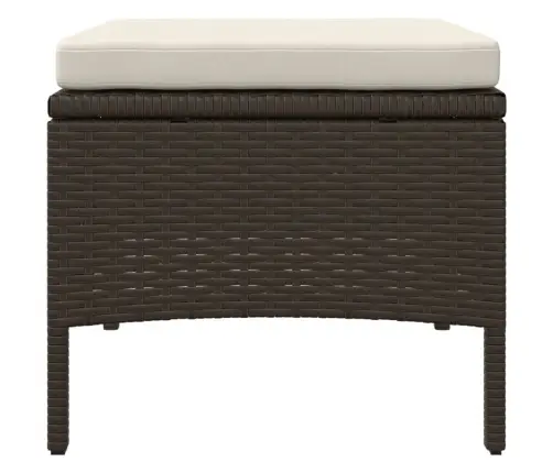 Divvietīgs Dārza Dīvāns Ar Galdiņu, Taburetēm, Pe Pinums, Brūns Vidaxl Divvietīgs Dārza Dīvāns Ar Galdiņu, Taburetēm, Pe Pinums, Brūns Vidaxl