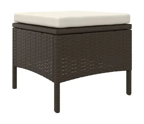 Divvietīgs Dārza Dīvāns Ar Galdiņu, Taburetēm, Pe Pinums, Brūns Vidaxl Divvietīgs Dārza Dīvāns Ar Galdiņu, Taburetēm, Pe Pinums, Brūns Vidaxl