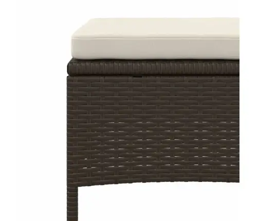 Divvietīgs Dārza Dīvāns Ar Galdiņu, Taburetēm, Pe Pinums, Brūns Vidaxl Divvietīgs Dārza Dīvāns Ar Galdiņu, Taburetēm, Pe Pinums, Brūns Vidaxl