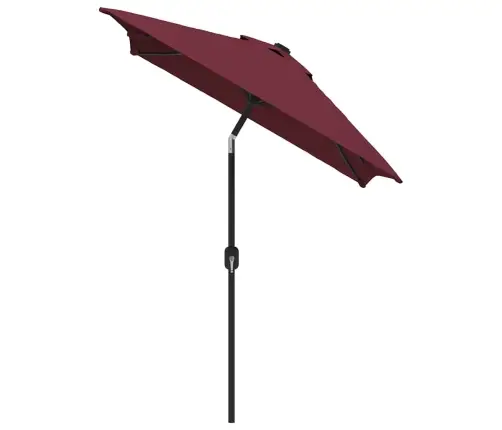 Dārza Saulessargs Ar Metāla Kātu, 300X200 Cm, Vīnsarkans Vidaxl