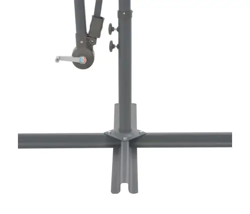 Saulessargs Ar Alumīnija Kātu, 300 Cm, Antracītpelēks Vidaxl