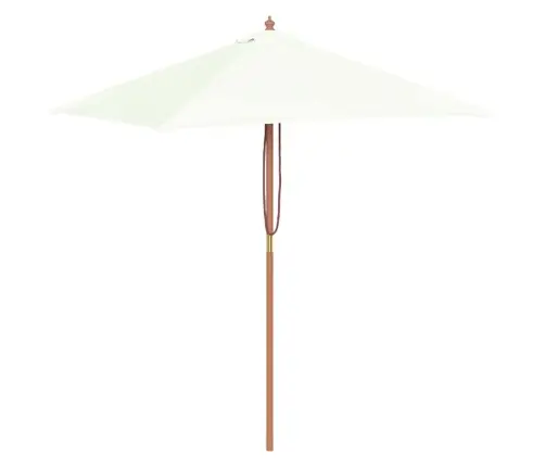 Dārza Saulessargs Ar Koka Kātu, Smilškrāsas, 150X200 Cm Vidaxl