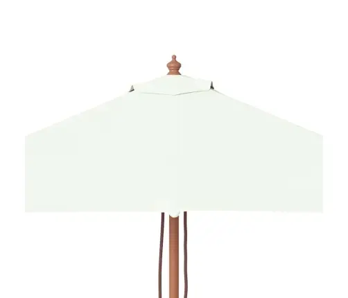 Dārza Saulessargs Ar Koka Kātu, Smilškrāsas, 150X200 Cm Vidaxl