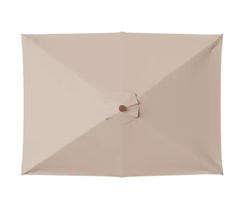 Päikesevari Puidust Postiga, 150 X 200 cm Pruunikashall