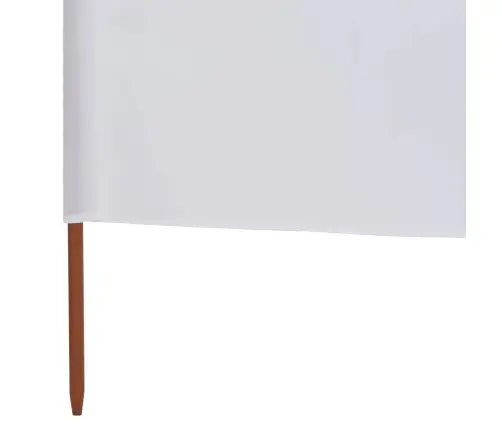 Tuulekaitse Sein 3 Paneelist, Kangas, 400 X 120 Cm Valge