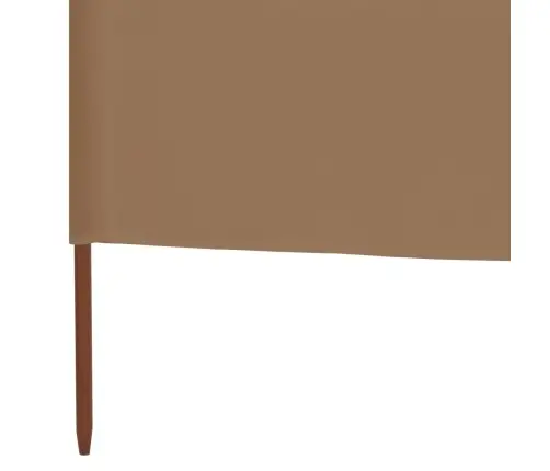 6 Paneļu Vēja Aizsargsiets, 800X80 Cm, Pelēkbrūns Audums Vidaxl