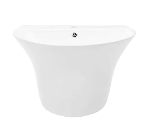 Izlietne Balts 56 X 48 X 42 Cm Izmirdzoša Keramika Vidaxl