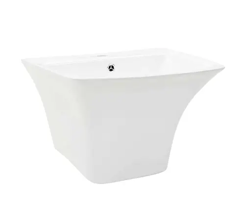 Basin Valge 53 X 44 X 37 Cm Glaseeritud Keraamika