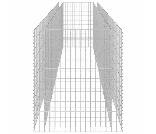 Gabions, Augstā Puķu Kaste, Cinkots Tērauds, 450X90X100 Cm Vidaxl