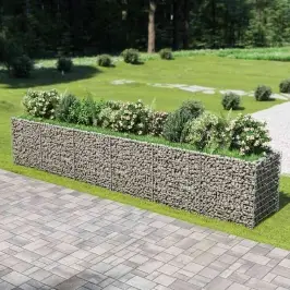 Gabions, Augstā Puķu Kaste, Cinkots Tērauds, 540X90X100 Cm Vidaxl