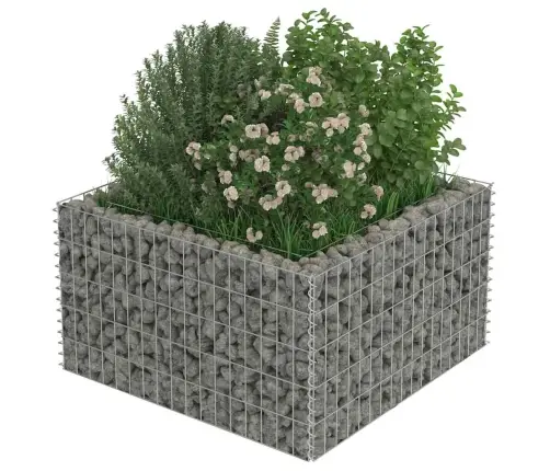 Gabiono Vazonas, Galvanizuotas Plienas, 90X90X50cm Aukštas