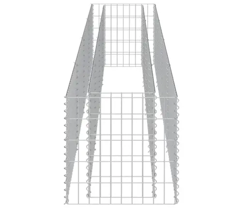 Gabions, Augstā Puķu Kaste, Cinkots Tērauds, 360X50X50 Cm Vidaxl
