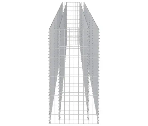 Gabions, Augstā Puķu Kaste, Cinkots Tērauds, 450X50X100 Cm Vidaxl
