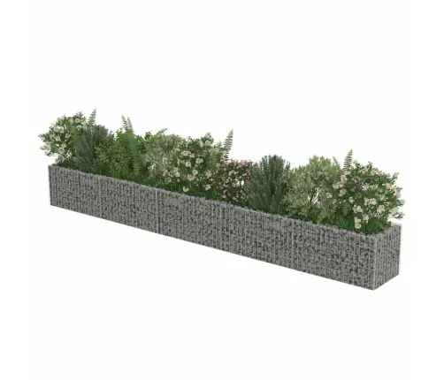 Gabions, Augstā Puķu Kaste, Cinkots Tērauds, 450X50X50 Cm Vidaxl