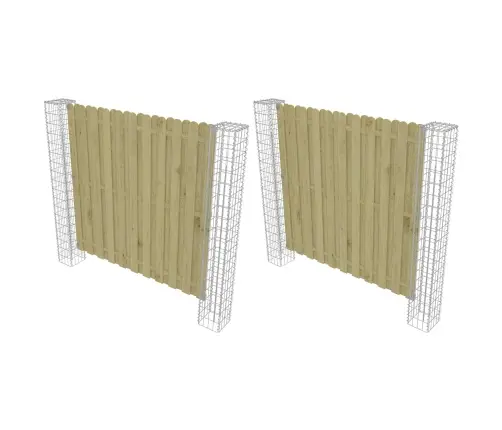 Tvorelės Stulpas 2 Pcs Sidabro 20 X 20 X 190 Cm Metalas