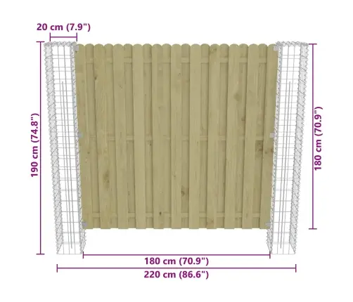 Tvorelės Stulpas 2 Pcs Sidabro 20 X 20 X 190 Cm Metalas