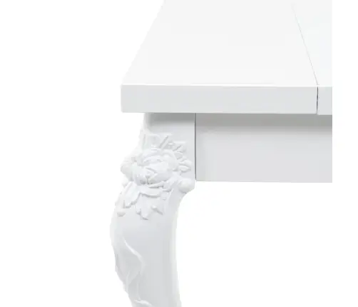 Söögilaud, 179 X 89 X 81 cm Kõrgläikega Valge