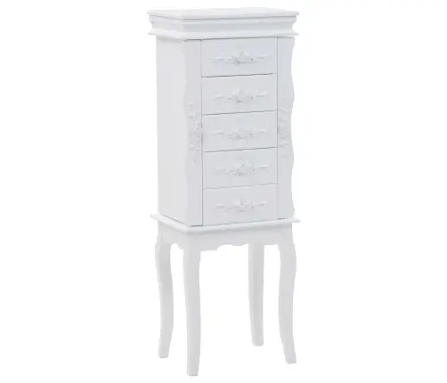 Pastatoma Spintelė Papuošalams, Balta